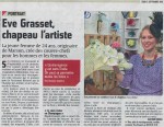 Portrait d'Eve Grasset paru dans l'Union du 3 septembre 2015